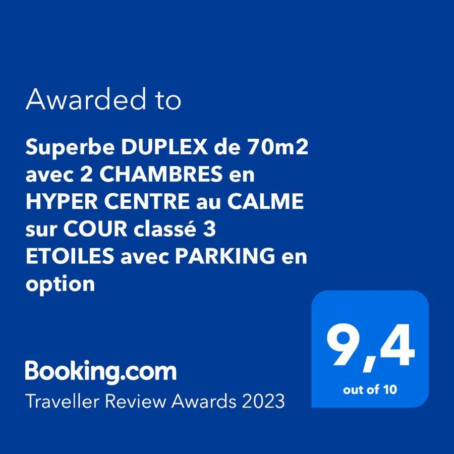 Superbe Duplex De 70M2 Avec 2 Chambres En Hyper Centre Au Calme Sur Cour Classe 3 Etoiles Avec Parking En Option La Rochelle  Exterior photo